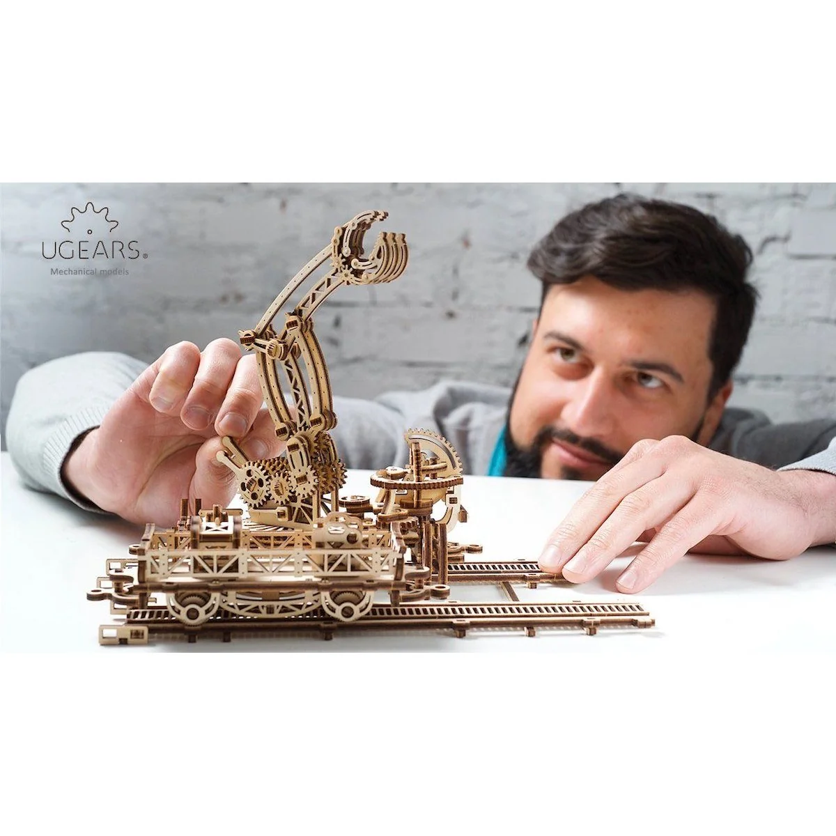 Manipulateur, grue ferroviaire Puzzle 3D bois UGEARS UGEARS UG-70032 - 5