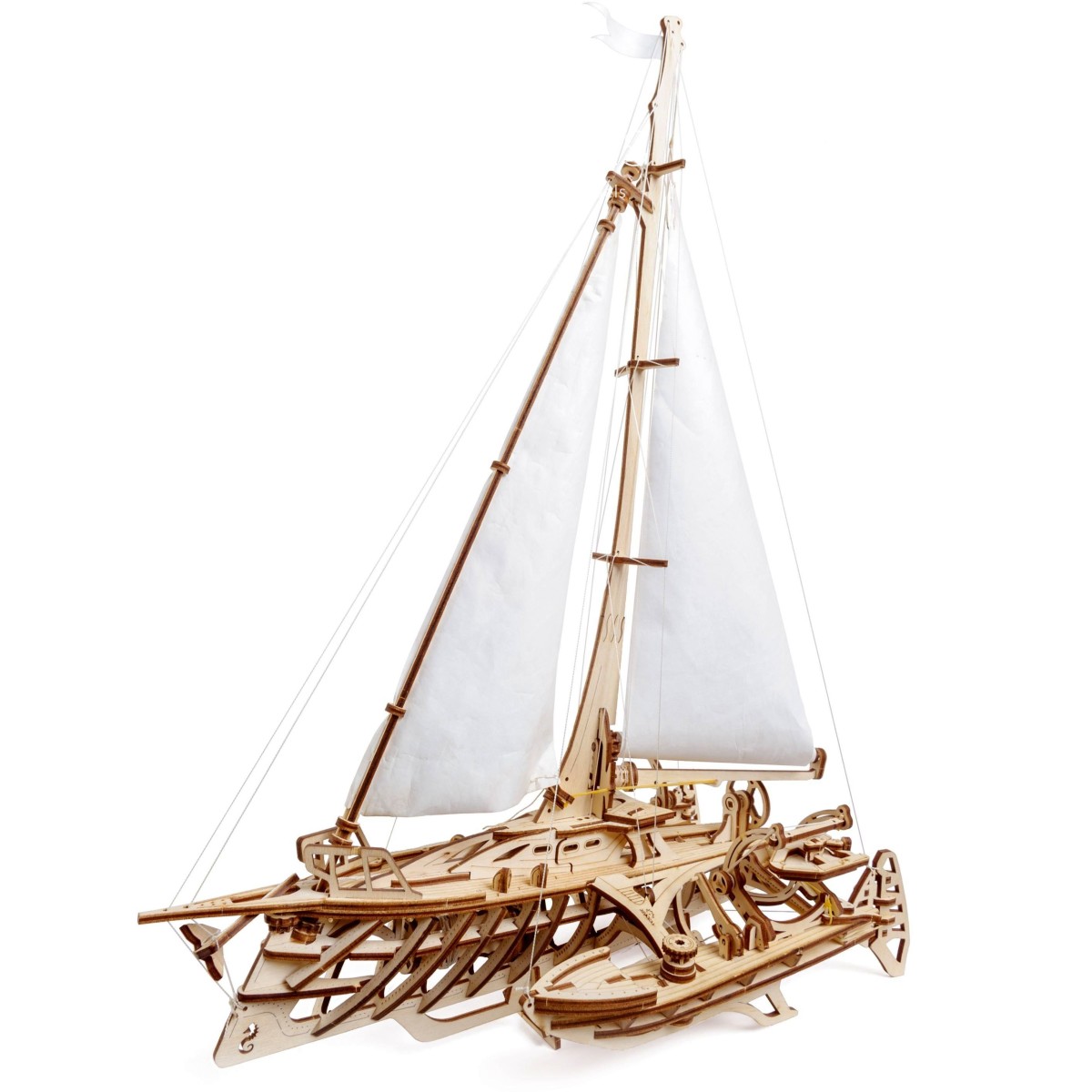 Boat sailing Trimaran Merihobus Puzzle 3D wood UGEARS UGEARS UG-70059 - 1 Boat sailing Trimaran Merihobus Puzzle 3D wood UGEARS UGEARS UG-70059 - 1