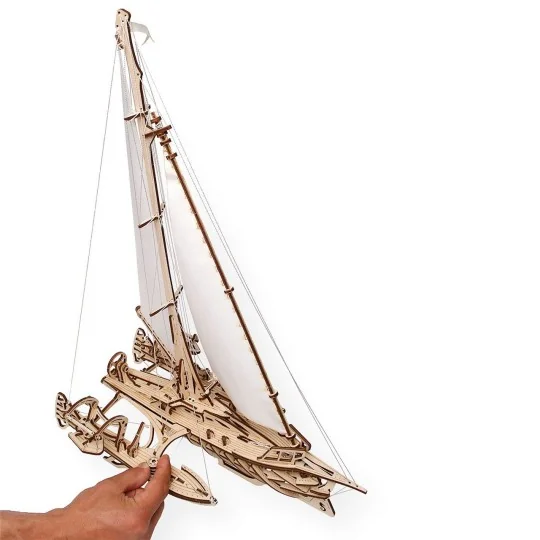UG-70059-Bateau voilier Trimaran Mérihobus Puzzle 3D bois UGEARS