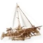 Boat sailing Trimaran Merihobus Puzzle 3D wood UGEARS UGEARS UG-70059 - 4 UG-70059-Boat sailing Trimaran Merihobus Puzzle 3D wood UGEARS - UG-70059