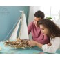Boat sailing Trimaran Merihobus Puzzle 3D wood UGEARS UGEARS UG-70059 - 8 UG-70059-Boat sailing Trimaran Merihobus Puzzle 3D wood UGEARS - UG-70059