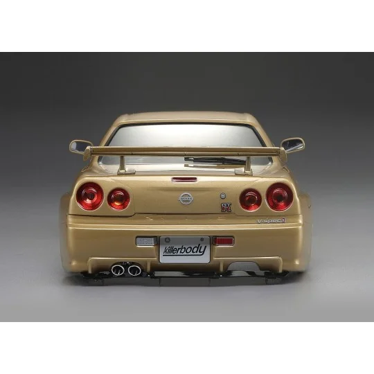 Body Nissan Skyline R34 Gold 1/10 195 mm Killerbody Killerbody KB48645 - 4 KB48645-Body Nissan Skyline R34 Gold 1/10 195 mm Killerbody - KB48645