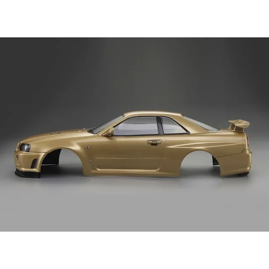 Body Nissan Skyline R34 Gold 1/10 195 mm Killerbody Killerbody KB48645 - 5 KB48645-Body Nissan Skyline R34 Gold 1/10 195 mm Killerbody - KB48645