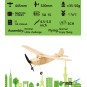 K1201-Mini Cessna L-19 445mm découpe laser balsa DW Hobby - K1201