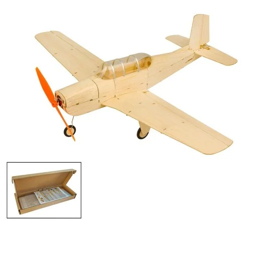 K1301-Mini Beetchcraft T-34 Mentor 460mm découpe laser balsa DW Hobby