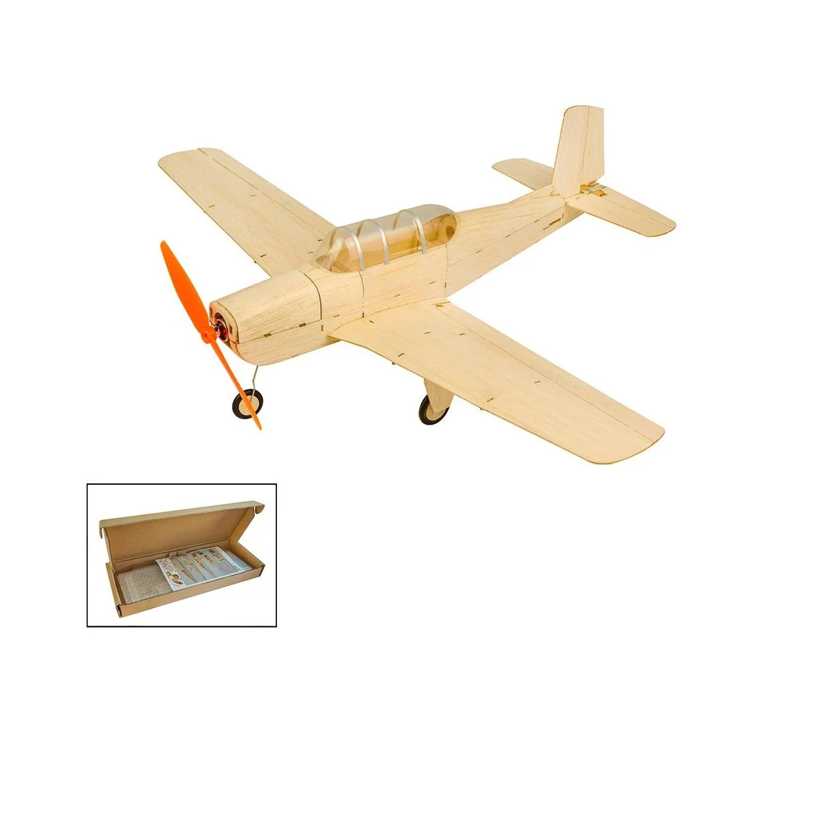 Mini Beetchcraft T-34 Mentor 460mm découpe laser balsa DW Hobby DW Hobby - Dancing Wings Hobby K1301 - 6