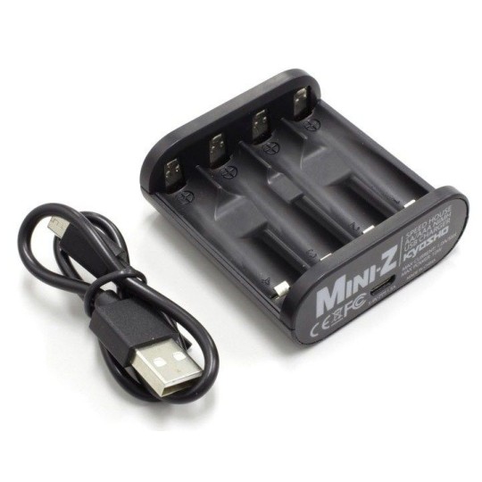 71999-Chargeur rapide 1A USB Speed House AA / AAA Kyosho - 71999