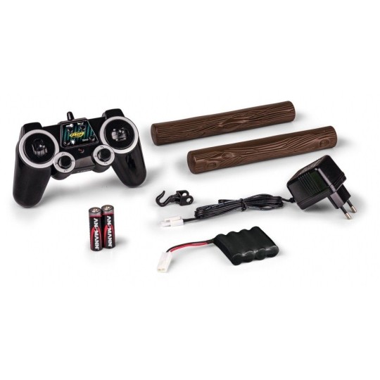 500907315-Mercedes Arocs dump truck and crane 1/20 RTR Carson