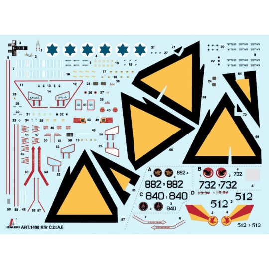 I1408-Aircraft Jet Kfir C.2/C.7 1/72 Italeri