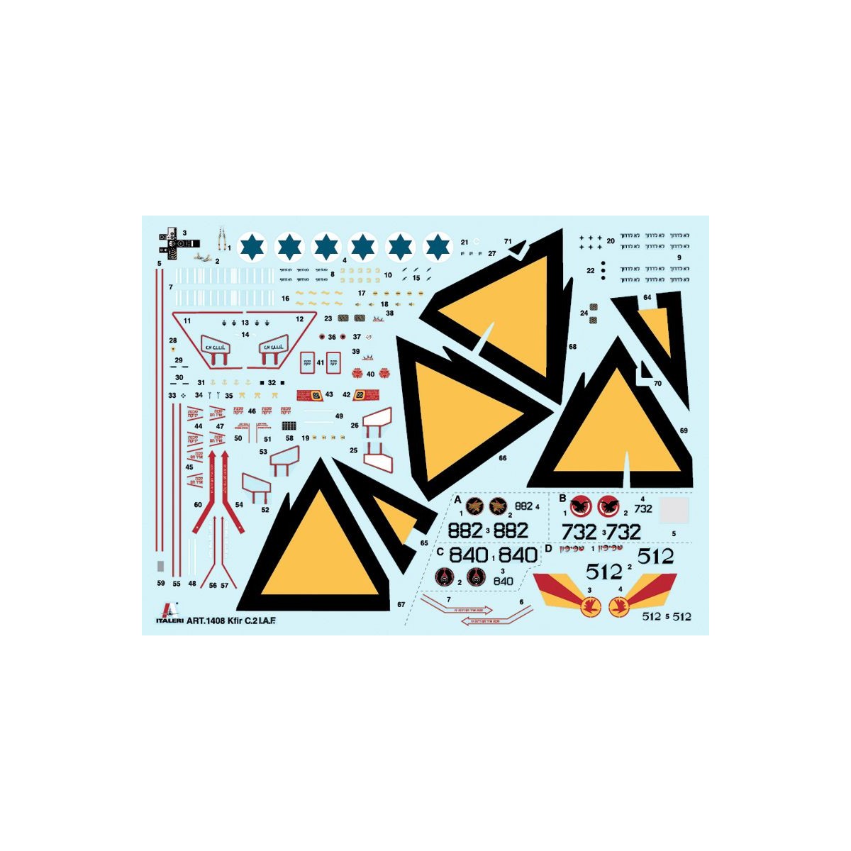 Avion Jet Kfir C.2/C.7 1/72 Italeri Italeri I1408 - 6