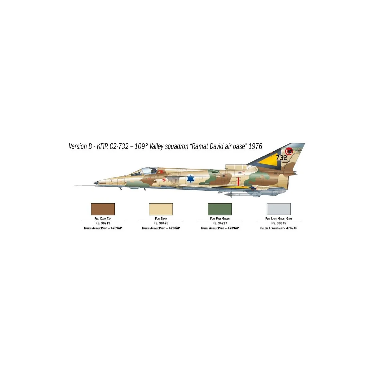 Aircraft Jet Kfir C.2/C.7 1/72 Italeri Italeri I1408 - 3 Aircraft Jet Kfir C.2/C.7 1/72 Italeri Italeri I1408 - 3