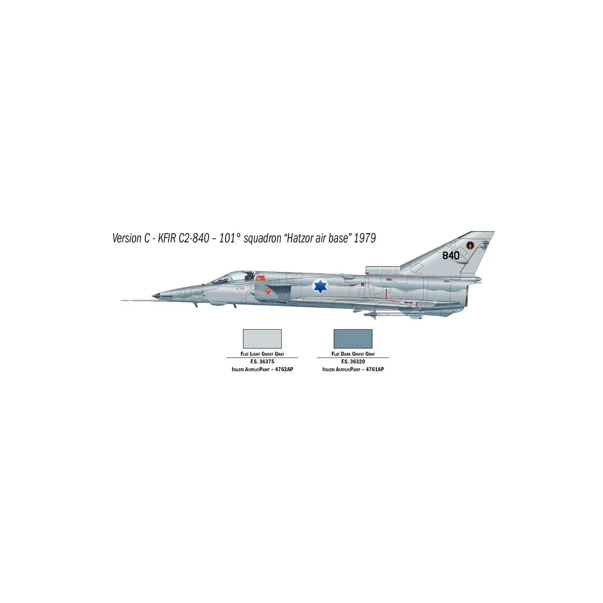 Aircraft Jet Kfir C.2/C.7 1/72 Italeri Italeri I1408 - 4 Aircraft Jet Kfir C.2/C.7 1/72 Italeri Italeri I1408 - 4