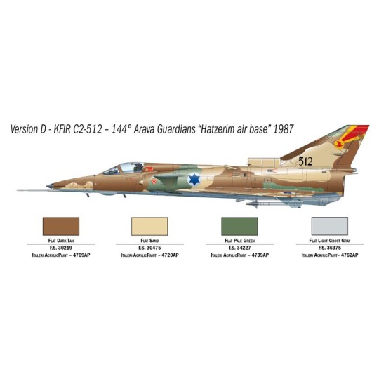I1408-Aircraft Jet Kfir C.2/C.7 1/72 Italeri