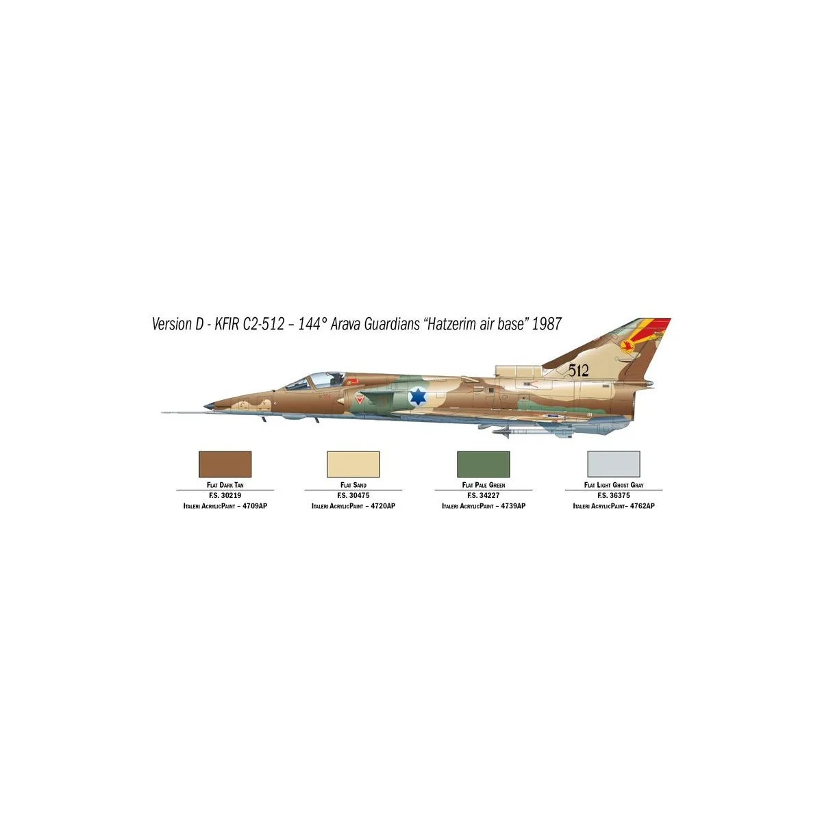 Aircraft Jet Kfir C.2/C.7 1/72 Italeri Italeri I1408 - 5 Aircraft Jet Kfir C.2/C.7 1/72 Italeri Italeri I1408 - 5