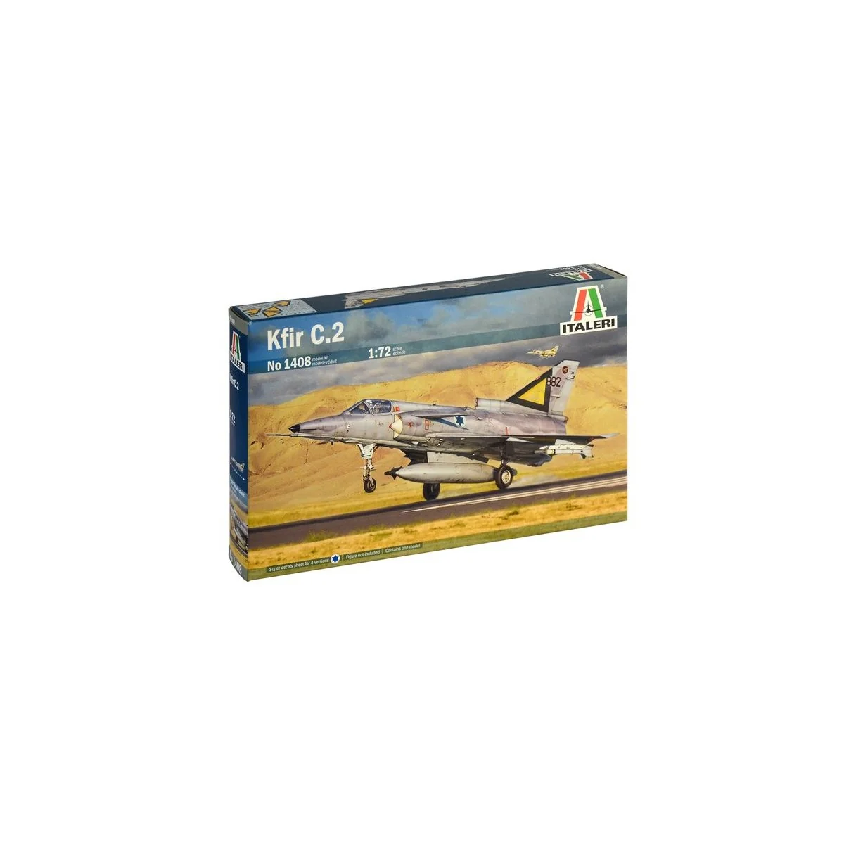 Aircraft Jet Kfir C.2/C.7 1/72 Italeri Italeri I1408 - 9 Aircraft Jet Kfir C.2/C.7 1/72 Italeri Italeri I1408 - 9