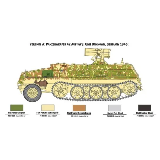 Char Panzerwerfer 42 sWS 1/35 Italeri Italeri I6562 - 3 I6562-Tank Panzerwerfer 42 sWS 1/35 Italeri - I6562