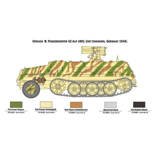 Char Panzerwerfer 42 sWS 1/35 Italeri Italeri I6562 - 4 I6562-Tank Panzerwerfer 42 sWS 1/35 Italeri - I6562