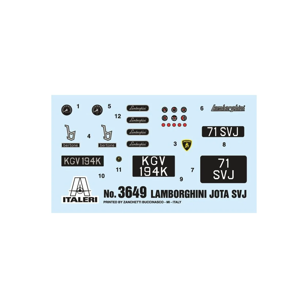 Lamborghini Miura JOTA SVJ 1/24 Italeri Italeri I3649 - 2