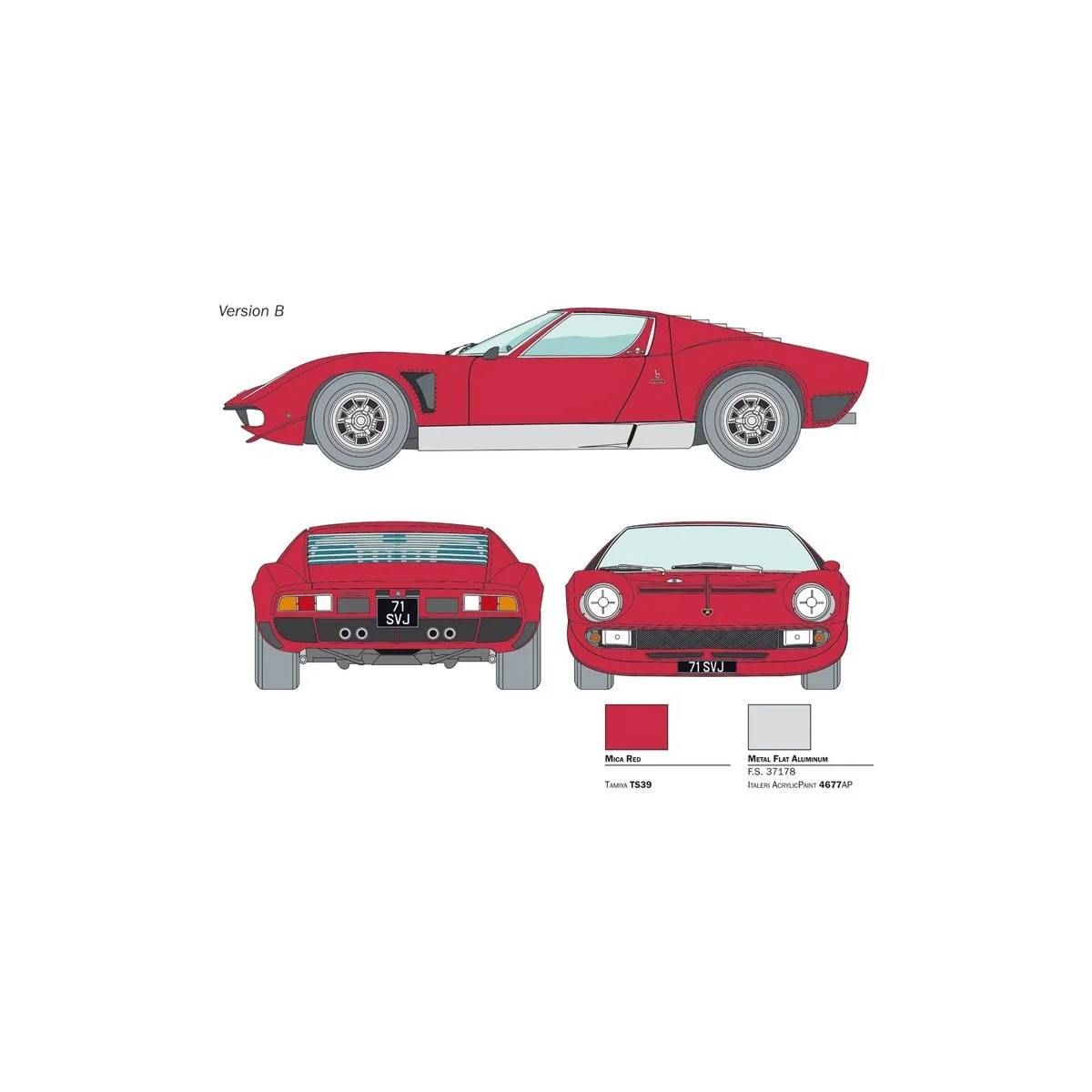 Lamborghini Miura SVJ 1/24 Italeri JOTA Italeri I3649 - 4