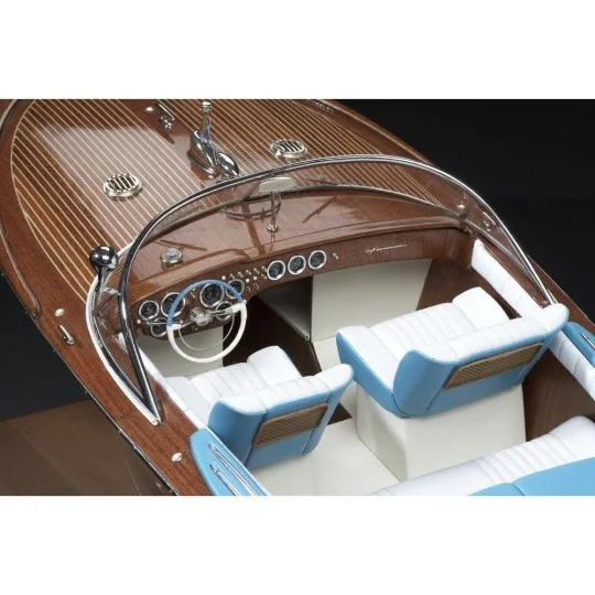 1608-Italian Runabout Riva 1/10 wooden boat Amati