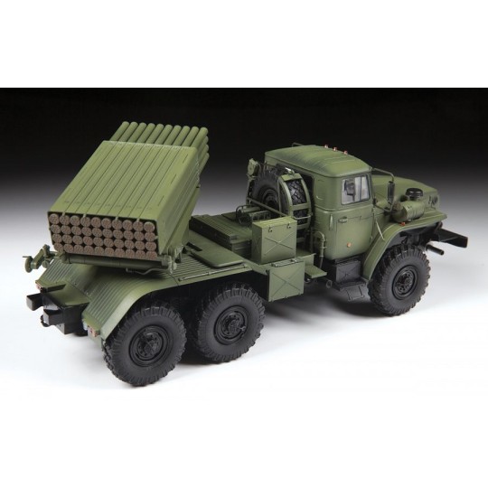 Z3655-Truck launches rockets Russian BM-21 "Grad" 1/35 Zvezda