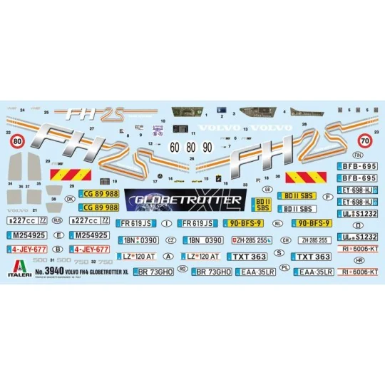 I3940-Volvo Globetrotter XL 1/24 Italeri FH4