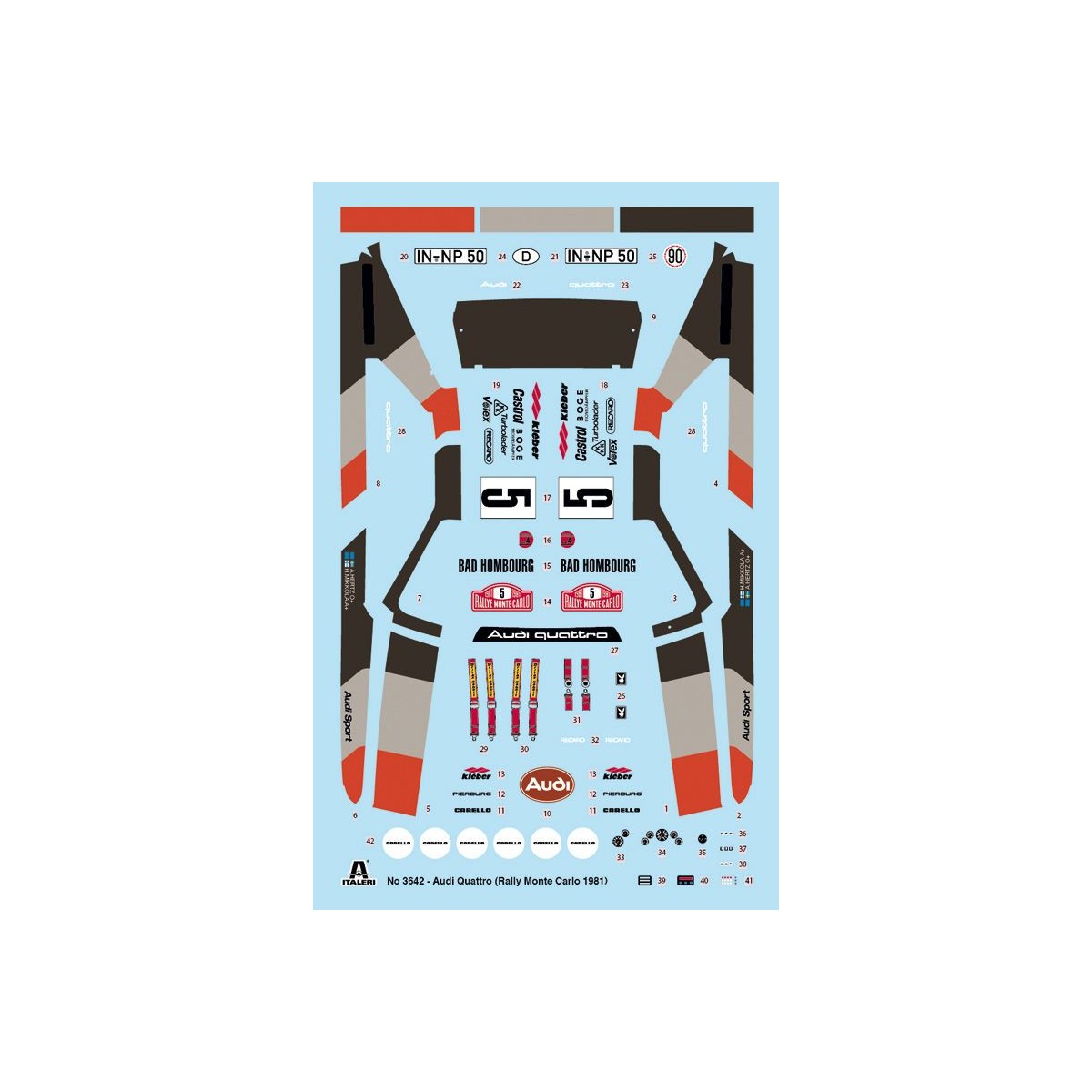 Audi Quattro Rally 1/24 Italeri Italeri I3642 - 6