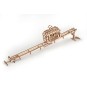 UG-70008-Tram on rails Puzzle 3D wood UGEARS