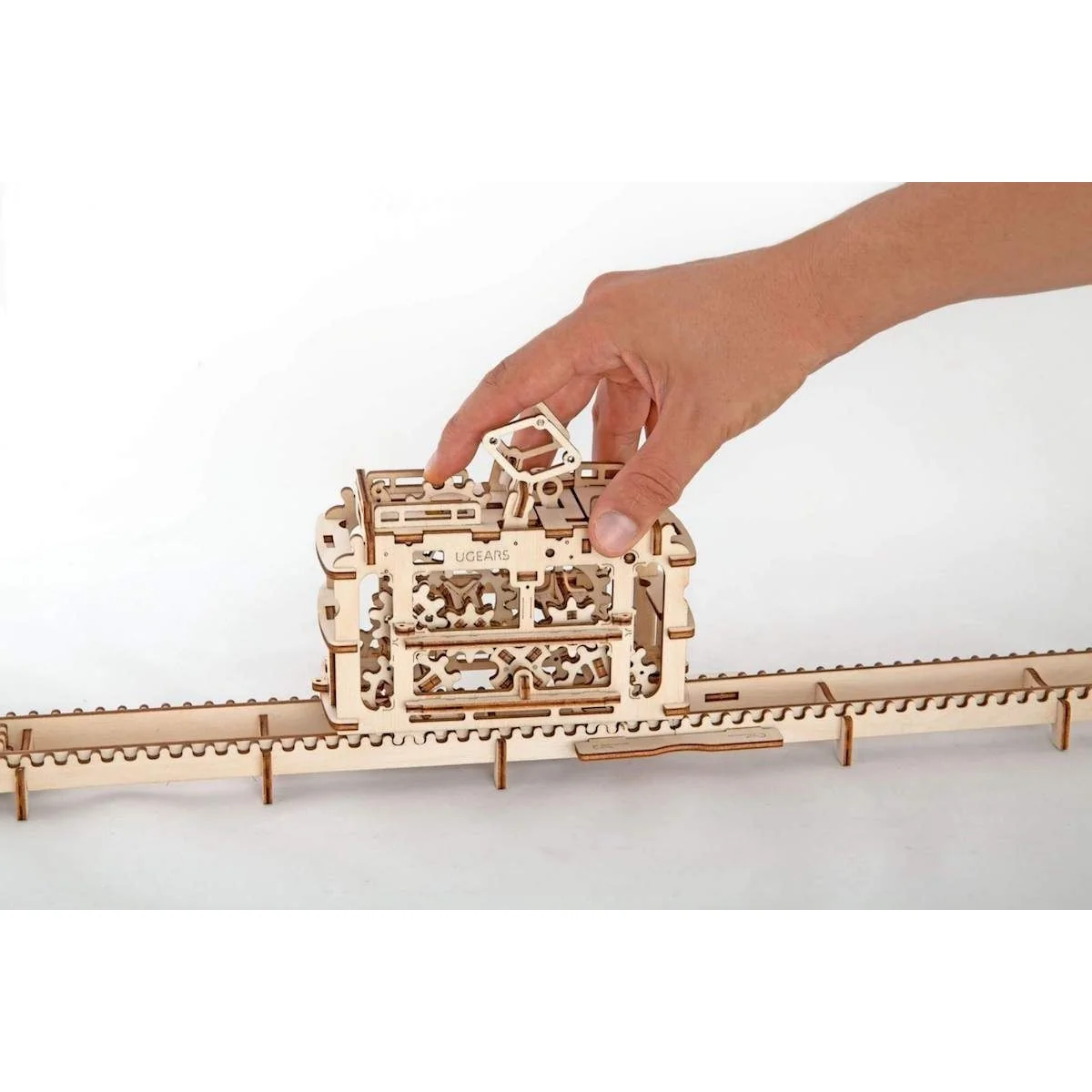 Tram on rails Puzzle 3D wood UGEARS UGEARS UG-70008 - 5 Tram on rails Puzzle 3D wood UGEARS UGEARS UG-70008 - 5