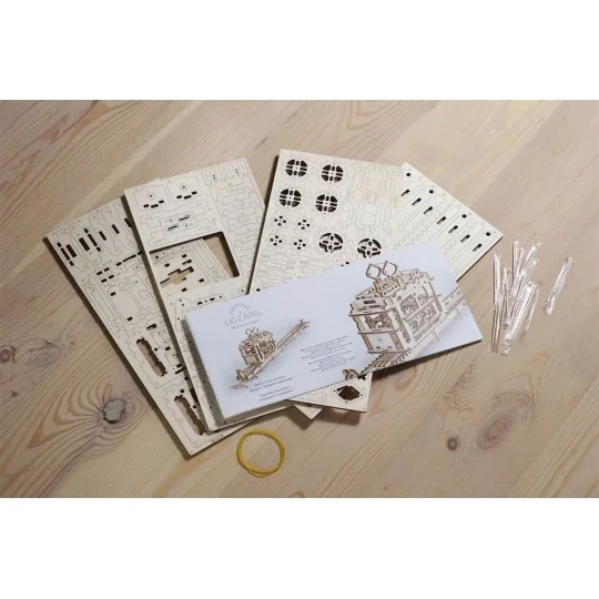 Tram on rails Puzzle 3D wood UGEARS UGEARS UG-70008 - 9 UG-70008-Tram on rails Puzzle 3D wood UGEARS - UG-70008