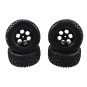 Short race X 10 black wheels, 1/10 (4) Carson Carson 500900113 - 1 500900113-Short race X 10 black wheels, 1/10 (4) Carson - 500900113