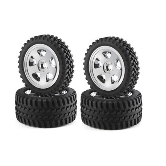 Wheels buggy chrome 5-spoke 1/10 (4) Carson Carson 500900028 - 1 500900028-Wheels buggy chrome 5-spoke 1/10 (4) Carson - 500900028