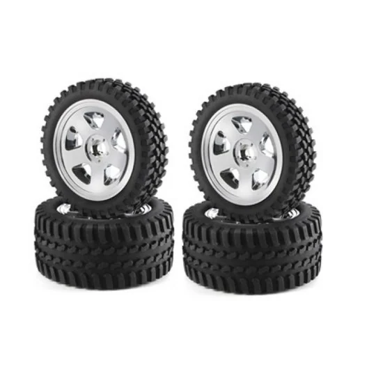 Wheels buggy chrome 5-spoke 1/10 (4) Carson Carson 500900028 - 1 500900028-Wheels buggy chrome 5-spoke 1/10 (4) Carson - 500900028