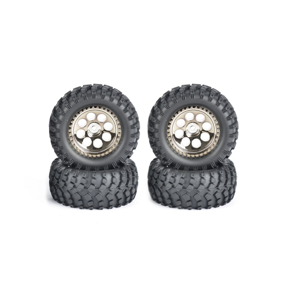 Roues monster doré Cross Country 1/10 (4) Carson Carson 500900140 - 1