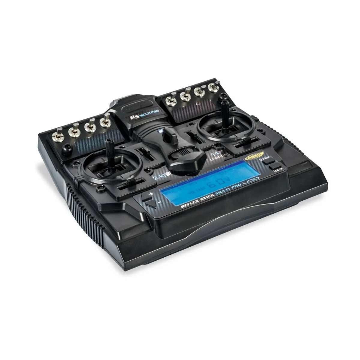 Radio car Reflex Stick multi pro LCD 2.4 GHz 14ch Carson Carson 500501004 - 1
