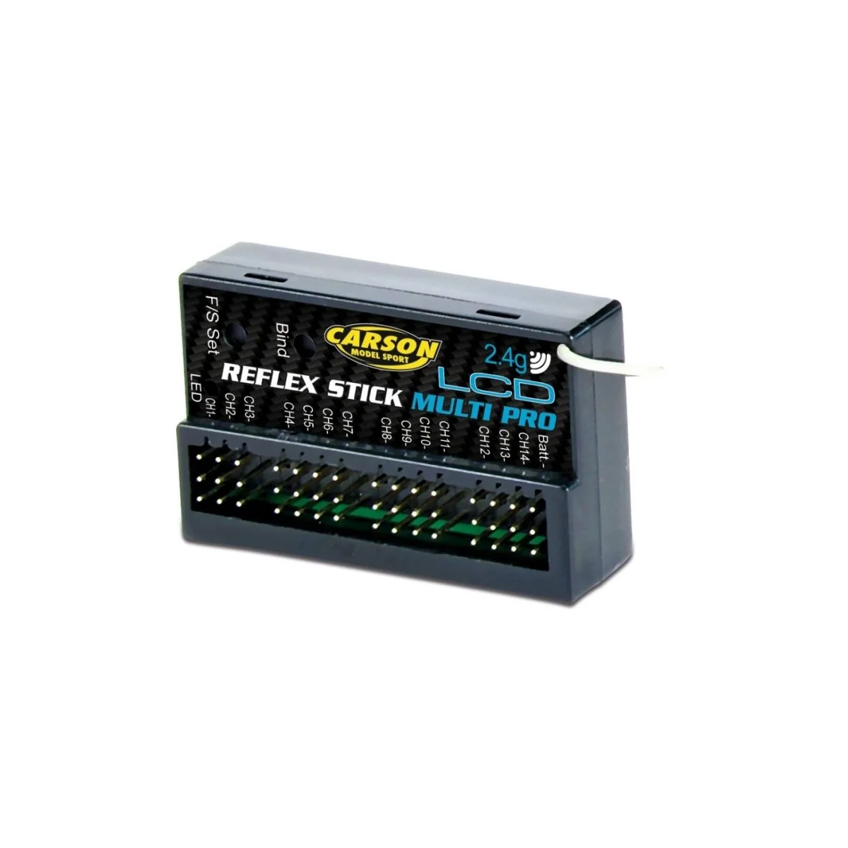 Radio voiture Reflex Stick multi pro LCD 2.4Ghz 14ch Carson Carson 500501004 - 2