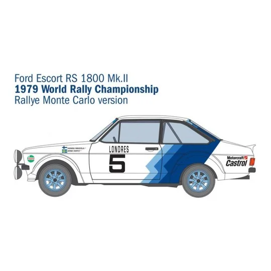 Ford Escort RS 1800 Mk.II Rally 1/24 Italeri Italeri I3655 - 3 I3655-Ford Escort RS 1800 Mk.II Rally 1/24 Italeri - I3655