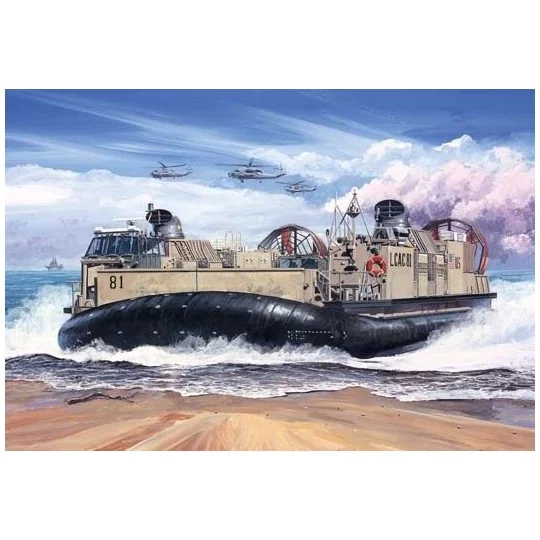TR07302-USMC Aéroglisseur Landing Craft Air Cushion (LCAC) 1/72 Trumpeter - 07302