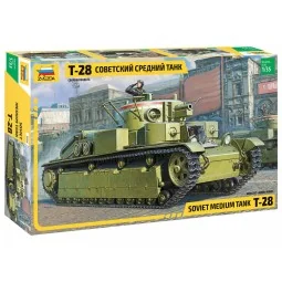 Tank heavy Soviet T-28 1 / 35 Zvezda Zvezda Z3694 - 1