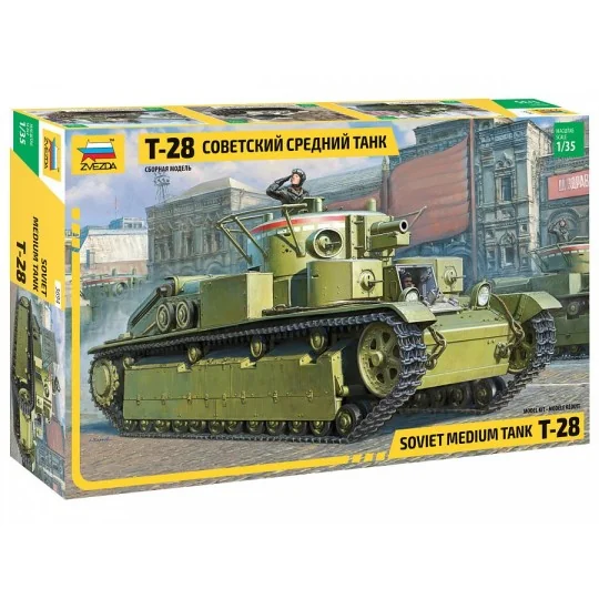 Tank heavy Soviet T-28 1 / 35 Zvezda Zvezda Z3694 - 1 Z3694-Tank heavy Soviet T-28 1 / 35 Zvezda - Z3694