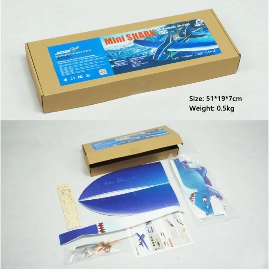 Mini Shark 1 m E14 EPP PNP DW Hobby Kit DW Hobby - Dancing Wings Hobby E1404 - 7 E1404-Mini Shark 1 m E14 EPP PNP DW Hobby Kit - E1404