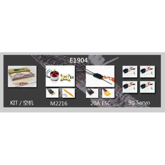 E1904-Aigle Eagle II 1m43 E19 EPP Kit PNP DW Hobby