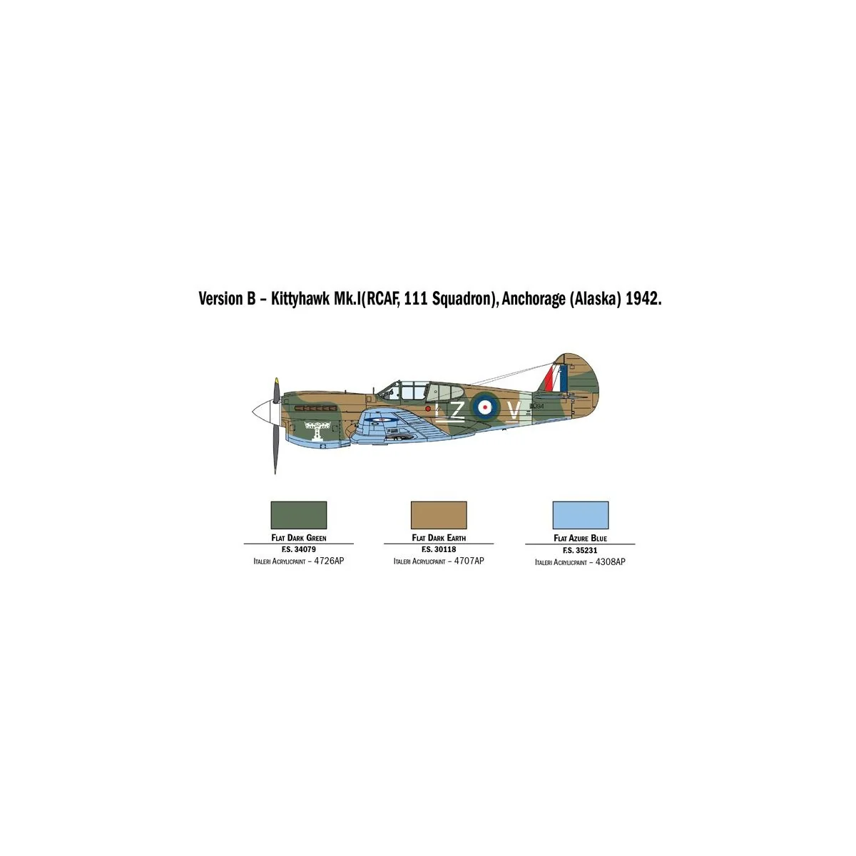 Avion P-40E/K Kittyhawk 1/48 Italeri Italeri I2795 - 5