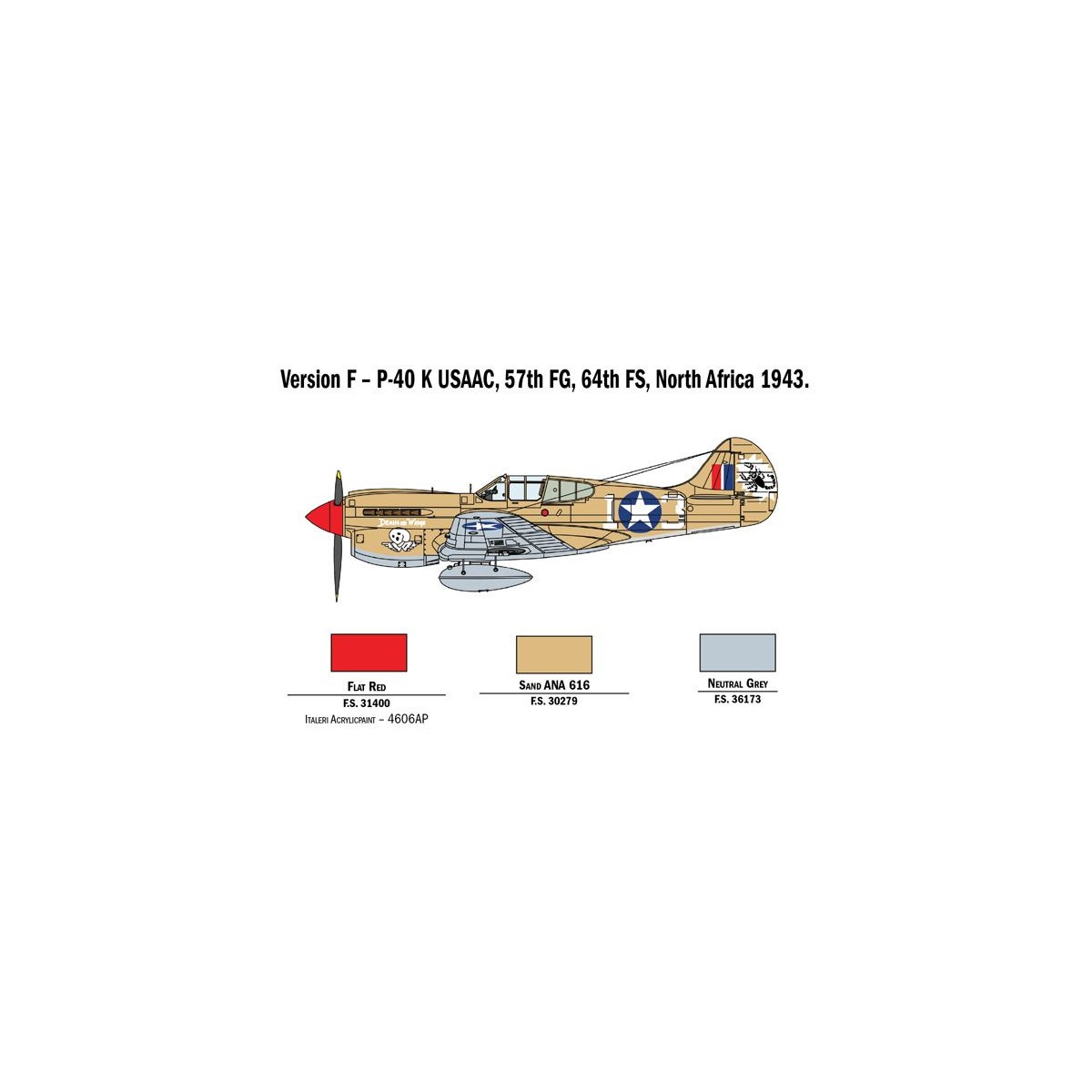 Avion P-40E/K Kittyhawk 1/48 Italeri Italeri I2795 - 9