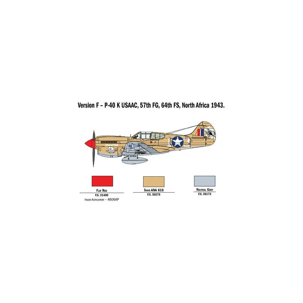 Plane P-40E/K 1/48 Italeri Kittyhawk Italeri I2795 - 9