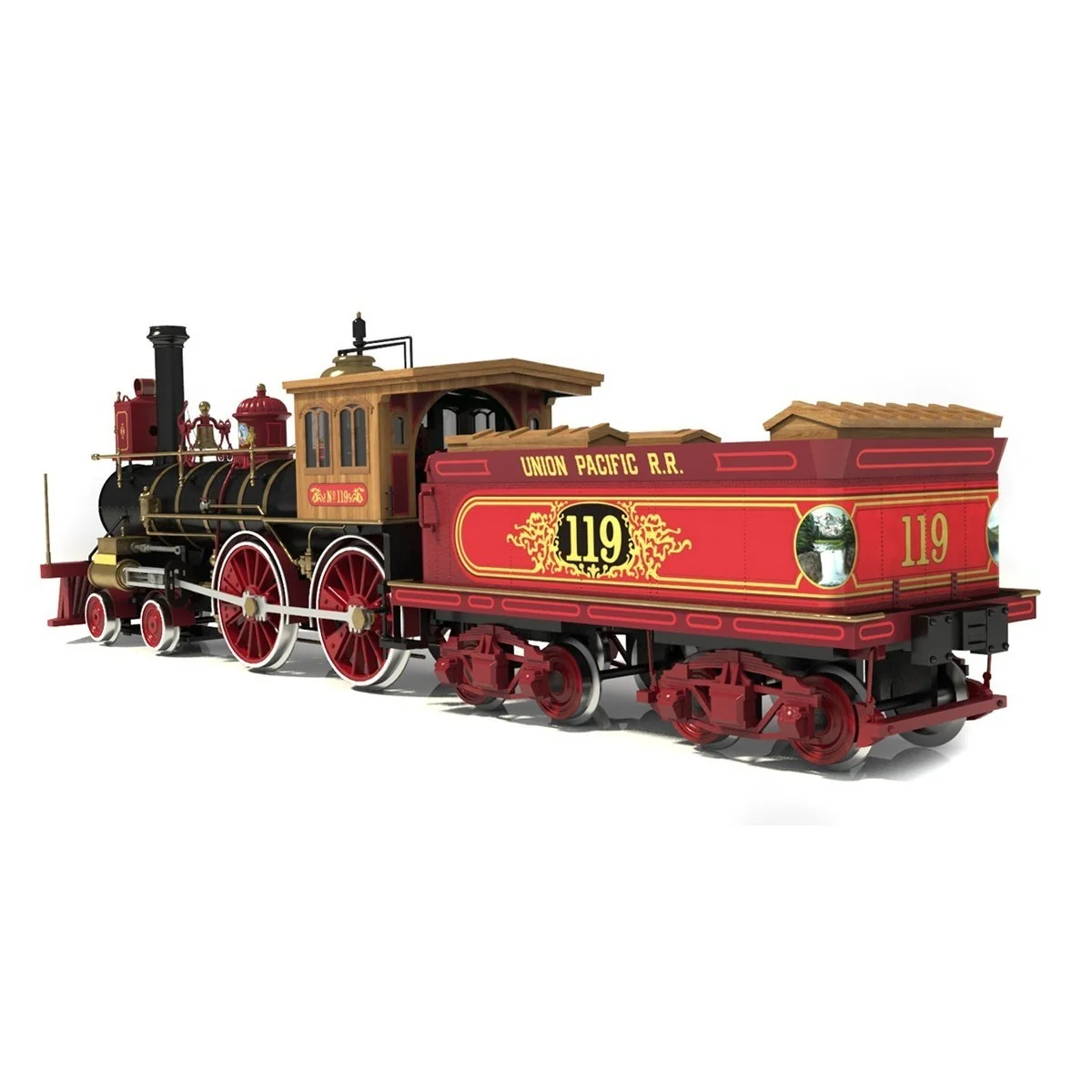 OcCre 54008 Locomotive Rogers n°119 1/32 kit construction bois métal OcCre 54008 - 3 OcCre 54008 Locomotive Rogers n°119 1/32 kit construction bois métal OcCre 54008 - 3