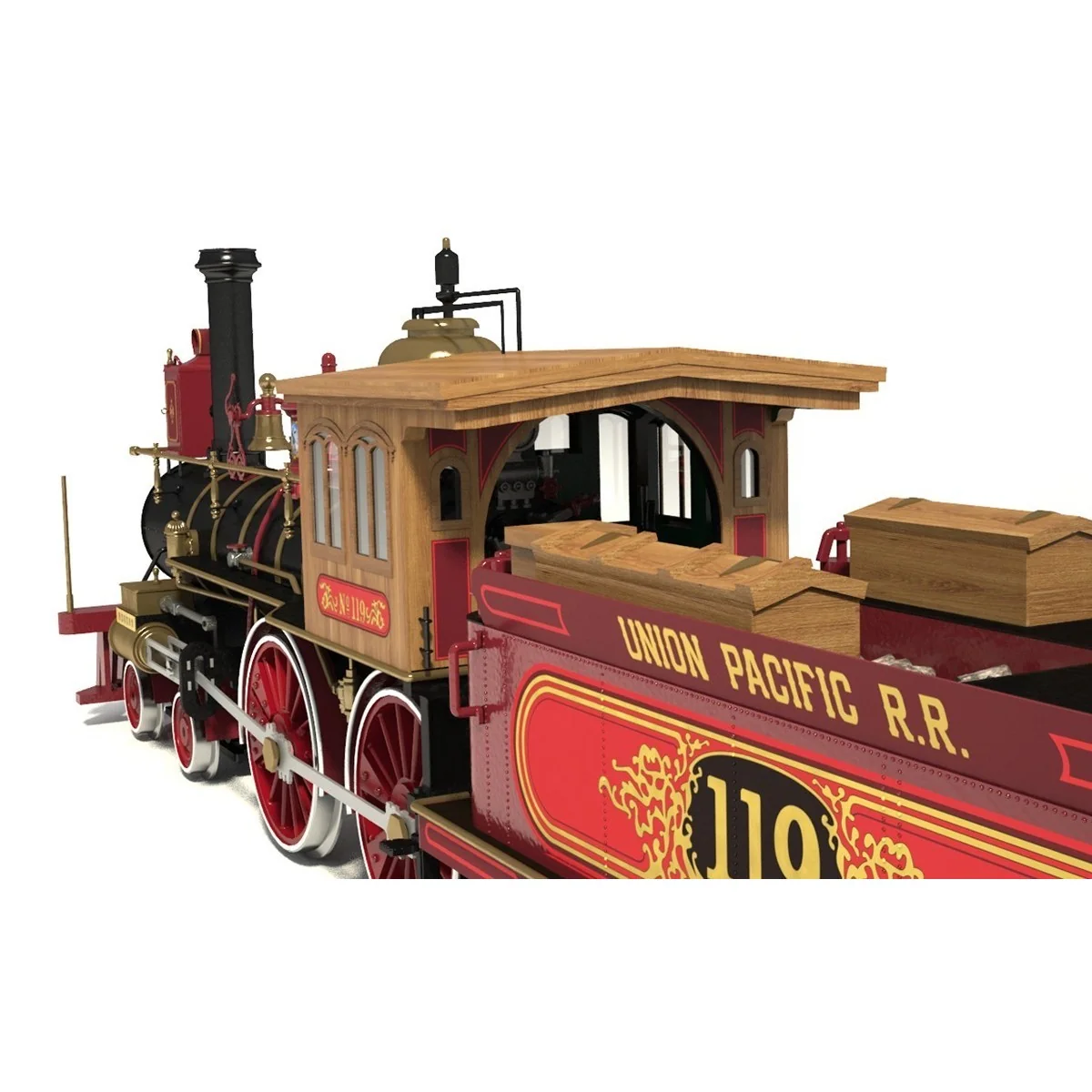 OcCre 54008 Rogers Locomotive No. 119 1/32 scale wood and metal con... OcCre 54008 Rogers Locomotive No. 119 1/32 scale wood and metal con...