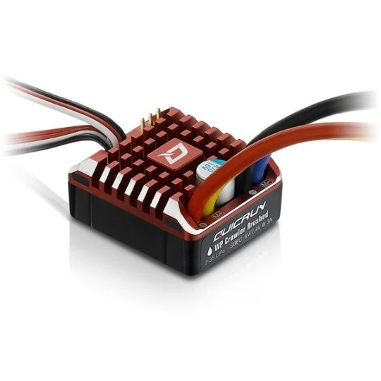 30112750-Carbon waterproof inverter QUICRUN 80A crawler + Hobbywing card