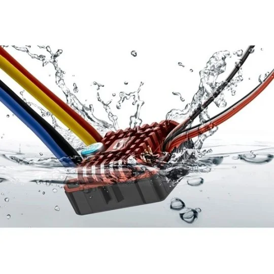 30112750-Carbon waterproof inverter QUICRUN 80A crawler + Hobbywing card - 30112750