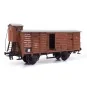 56002-OcCre 56002 Covered Freight Wagon with Guardhouse 1/32 Scale Wood and Metal Construction Kit